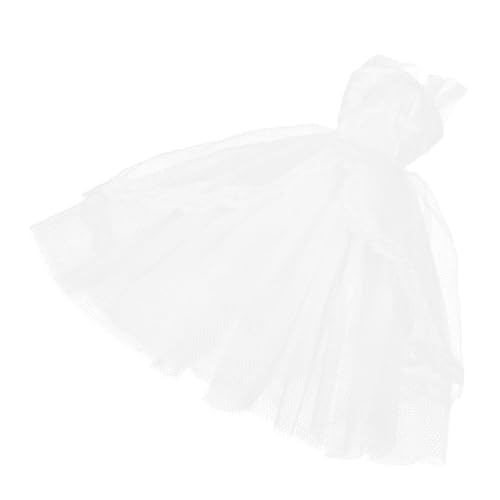 KONTONTY Wiederverwendbares Puppenkleid Hochzeitskleid Wiederverwendbares Puppenkostüm Mädchen-Outfits Kind Spielt Vor Puppenkleid Für Mädchen Kleines Engelskleid Puppenpartykleid Polyester von KONTONTY