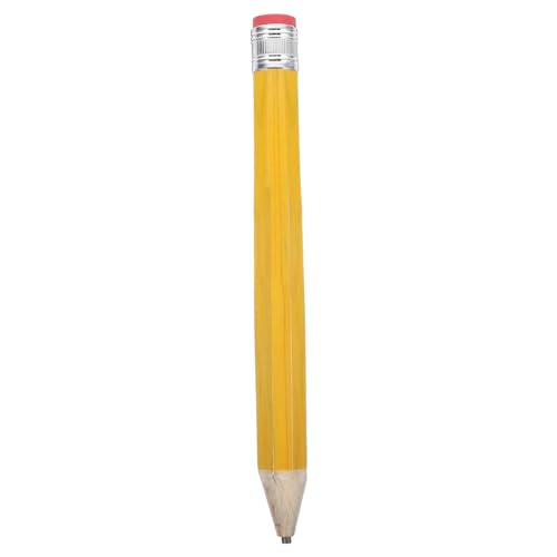 KONTONTY großer Holzbleistift riesiger bleistift riesiger Stift große Bleistifte Bulk-Bleistifte drawing pencils Schreibwaren Bleistifte schreiben lustige Schreibstifte PVC-Folie Yellow von KONTONTY