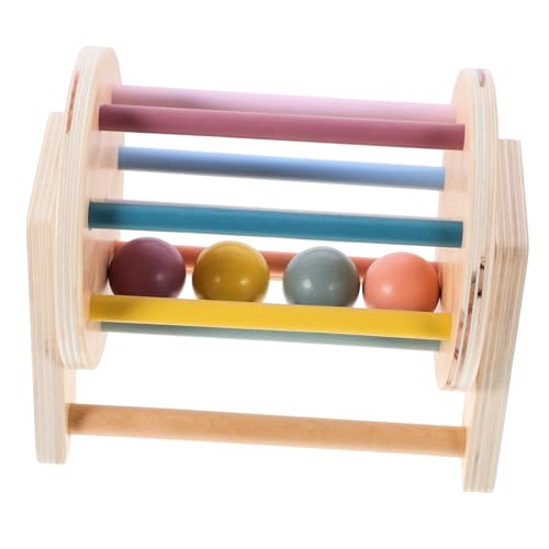 KONTONTY Holzspielzeug Baby Rollende Trommel Planke Kindertrommeln Kleinkindspiele Holzspielzeug Für Werkzeug Textiltrommelspielzeug Textiltrommel-modellierspielzeug Hölzern Montessori Spielzeug Baby von KONTONTY