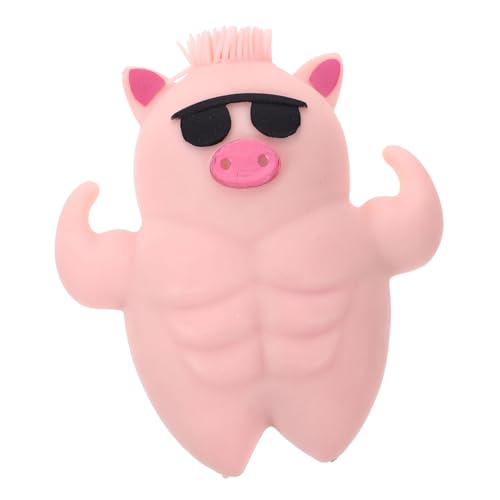 KONTONTY stressabbau dekompressionsspielzeug für Erwachsene Entspannungs- Fun Toy Schweine quetschen kompaktes dehnbares Cartoon- Sand von KONTONTY