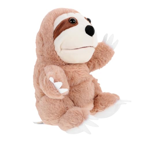 KONTONTY Tier Handpuppen Für Kinder Appa Kuscheltier Üsch Faultier Handpuppe Interaktive Erzählpuppe Für Weiches Tiermodell Perfektes Für Kreative Geschichten von KONTONTY