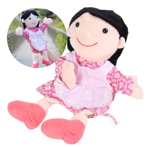 KONTONTY üsch Handpuppen Für 30cm Große Charakterpuppe Pink Für Geburtstagsgeschenke Weiche Puppen Für Jungen Und ädchen Interaktives Eltern Kind von KONTONTY