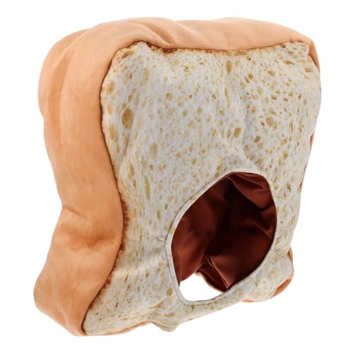 KONTONTY üsch Toast Brot Hut Lustiger Cosplay Hut Für Und Adorable Headgear Ideal Als Foto Requisite Und Für Partys Und Verkleidungen von KONTONTY