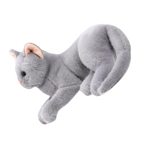 KONTONTY üschtier Katzenpuppe Weiches Ausgestopftes Kätzchen Spielzeug Dekorative üschfigur Für Kinder Ideal Kuscheltier Oder Deko Für Schlafzimmer Und Spielzimmer von KONTONTY