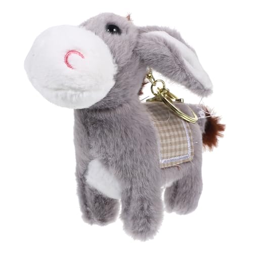 KONTONTY üßer üsch Esel Schlüsselanhänger Niedlicher Donkey Keyring Mit Cartoon Design Hängende Taschen Dekoration Mit Goldenem Karabiner von KONTONTY