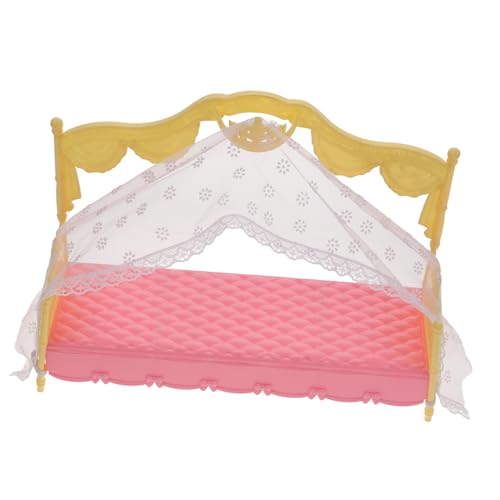 Puppenmöbel Mini Bett Spielzeug 112 Puppenhaus Möbel Zubehör Puppenhaus Bett Spielzeug Miniaturbett Modell Puppenhaus Möbel Requisiten Mini Möbel Bett Für KONTONTY von KONTONTY