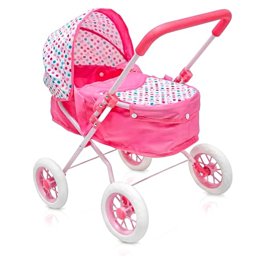 KOOKAMUNGA Kids Kinderwagen Puppenwagen mit Abnehmbarer Babywanne (Rosa) von KOOKAMUNGA KIDS