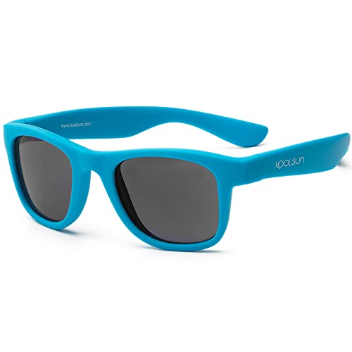 KOOLSUN - Wave - Kinder Sonnebrille - Neonblau - 1-5 Jahre - UV400 - Kategorie 3 von KOOLSUN