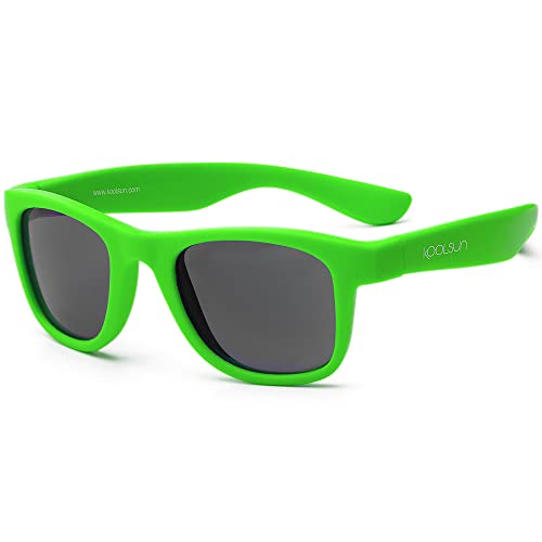 KOOLSUN - Wave - Kinder Sonnenbrille - Neongrün - 3-10 Jahre - UV400 - Kategorie 3 von KOOLSUN