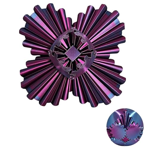 3D Printed Gear Ball Spin Ball, 10cm Stress Relief Fidget Toy, Activity Gear Ball for Adults Kids Ages 6+ (G) von KOOMAL
