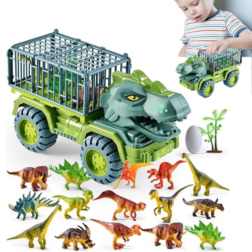 Dinosaur Engineering Vehicle, Dinosaur Transport Truck Vehicle Carrier Car Toys for 3-7 Years Old Kids ﻿ (A) von KOOMAL