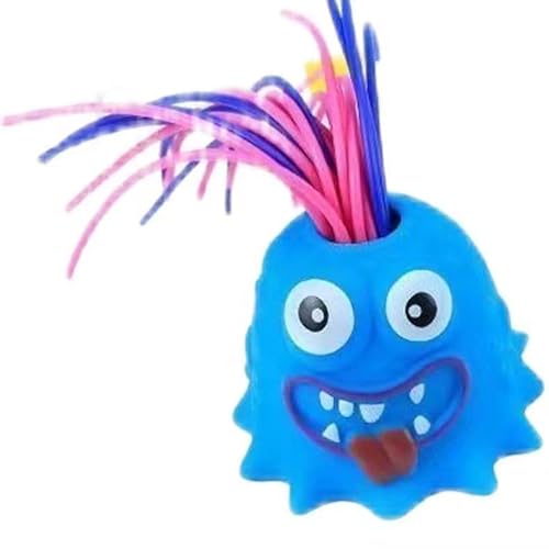 Hair Pulling Screaming Monster Fidget Toys Sensory Toys Stress Relief Toy (Blue) von KOOMAL