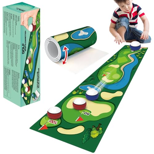 Indoor Table Top Games, Roll-Up Design Family Board Games, Bowling Tabletop Curling Game for Kids Adults Travel Home Party (C) von KOOMAL