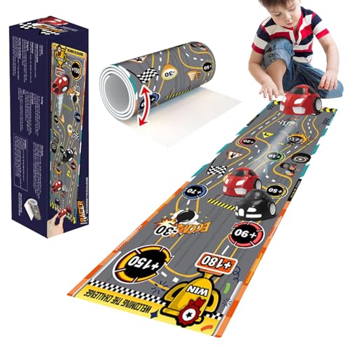 Indoor Table Top Games, Roll-Up Design Family Board Games, Bowling Tabletop Curling Game for Kids Adults Travel Home Party (E) von KOOMAL