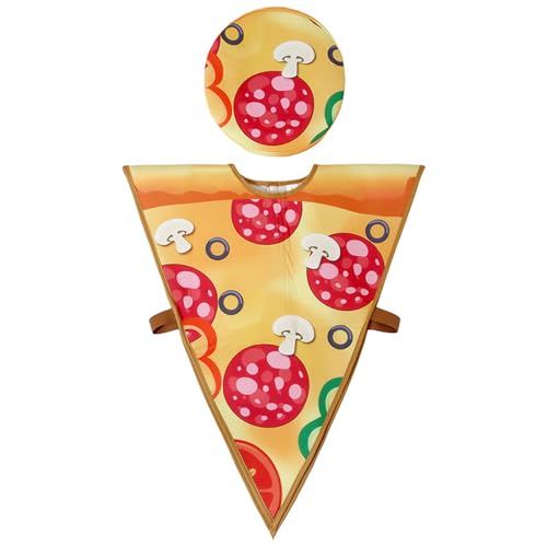 KOOMAL Unisex Kids Pizza Slice Food Fancy Dress Costume (XL) von KOOMAL