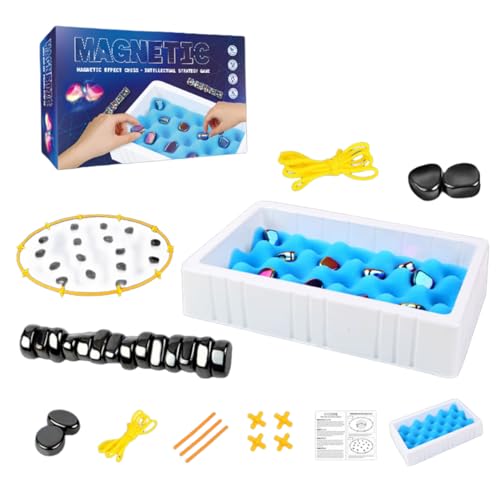 Magnetic Chess Game with Magnetic Stones for Kids Adults von KOOMAL