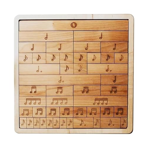 Musical Notes and Rests Bars, Interactive Piano Musical Notes Wooden Puzzle, Wooden Music Puzzle Toy Music Education Tool von KOOMAL