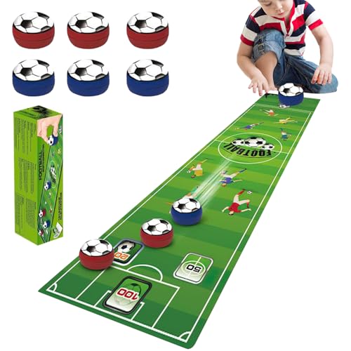 Tabletop Football Board Game, Roll-Up Design Bowling Tabletop Curling Game, Multifunction Table Shuffleboards, Family Indoor Interactive Game for Kids Adults Party von KOOMAL