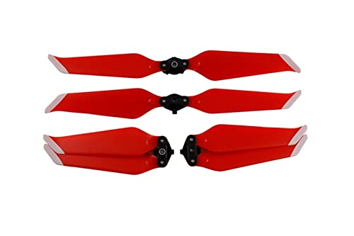 Propellerflugzeug-Ersatzteil, 4 Stück 8743F Low-Noise Requisiten Quick-Release Blade Prop Wing Fans Ersatzteile, for DJI Mavic 2 Pro Zoom Drone(Size:Red) von KOPHENIX