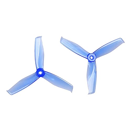 Propellerflugzeug-Ersatzteil, 5X5,5X3 3-Blatt-PC-Propeller, for RC FPV Racing Freestyle 5-Zoll-Drohnen(Size:2Pairs Blue) von KOPHENIX