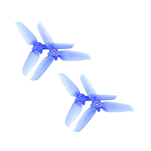 Propellerflugzeug-Ersatzteil, Blade Fens Props Wing Schnellverschluss-Abdeckung Schutzset Carbon 4PCS Propellerschutz, for DJI FPV Combo Drone(Size:Color Blue) von KOPHENIX