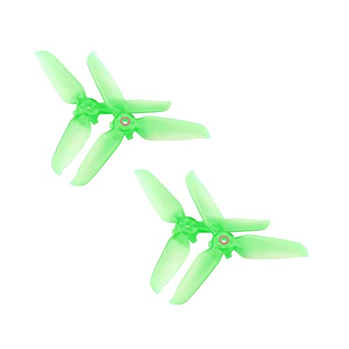 Propellerflugzeug-Ersatzteil, Blade Fens Props Wing Schnellverschluss-Abdeckung Schutzset Carbon 4PCS Propellerschutz, for DJI FPV Combo Drone(Size:Color Green) von KOPHENIX