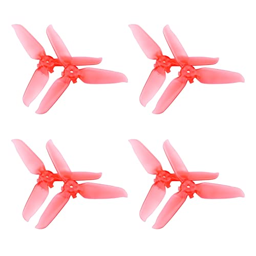 Propellerflugzeug-Ersatzteil, Farbe Propeller Quick Release Requisiten Paddel Klinge Ersatz Flügel Fan Ersatzteil, for DJI FPV Drone(Size:Red 4 Pair) von KOPHENIX