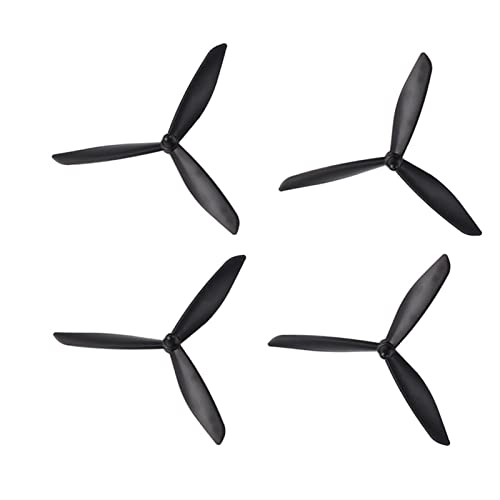 Propellerflugzeug-Ersatzteil, for Bayang X16 X21 Fernbedienung Quadrocopter Ersatzteile Upgrade Dreieck Klinge Schwarz Weiß 20 Stück 1pack(Size:Black) von KOPHENIX