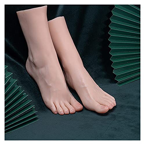 Weibliches Fußmodell aus Silikon Simulation Fußmodell Blutgefäße sichtbares Display Maniküre Pediküre Strümpfe Schuhe Schießerei Requisiten Silikon TG3721 Für Sammeln, Malen, Ausstellen, Fotografieren von KOROBIE