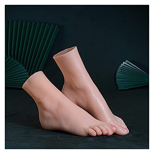 Weibliches Fußmodell aus Silikon Simulation Fußmodell echte Beinschießenanzeige Requisiten medizinische Malerei Unterrichtsstrümpfe Für Sammeln, Malen, Ausstellen, Fotografieren(Color:Toes No Bone,Siz von KOROBIE