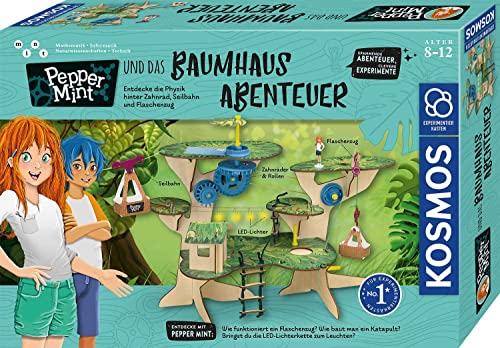 KOSMOS 602369 Pepper Mint und das Baumhaus-Abenteuer, Amazon Exklusiv,Erforsche spielerisch Grundlagen der Physik, Experimentierkasten für Kinder ab 8-12 Jahre von KOSMOS