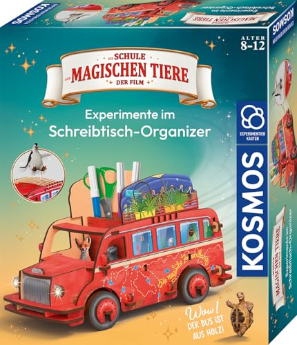 Kosmos 621384 Die Schule der magischen Tiere - Experimente im Schreibtisch-Organizer, den Bus aus dem Film zum Zusammenstecken, kombiniert mit 7 Mini-Experimenten, Bastelset für Kinder ab 8 Jahre Kosmos 621384 Die Schule der magischen Tiere - Experimente im Schreibtisch-Organizer, den Bus aus dem Film zum Zusammenstecken, kombiniert mit 7 Mini-Experimenten, Bastelset für Kinder ab 8 Jahre von Kosmos