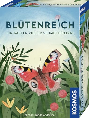 KOSMOS 6848907 Blütenreich - EIN Garten voller Schmetterlinge, Kartenspiel für die Familie ab 10 Jahre für 2-5 Personen, von KOSMOS