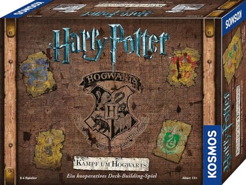 KOSMOS 693398 Harry Potter Kampf um Hogwarts - Das kooperative Harry Potter Spiel, Harry Potter Spiel für 2-4 Personen ab 11 Jahre, Hogwarts Battle deutsch, 7 Schuljahre von KOSMOS