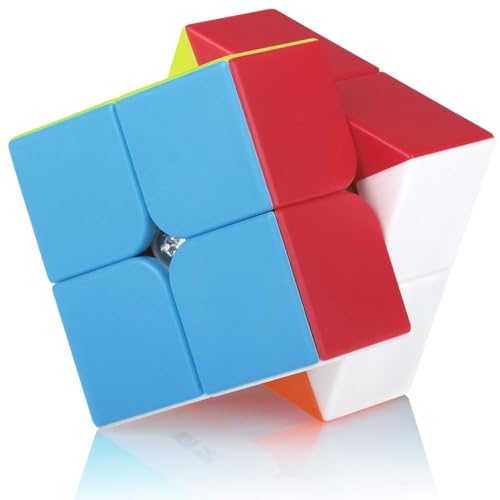 KOSTACHI 2x2 2x2x2 Würfel,Speed Magic Cube 2x2,Leicht drehbare 3D Puzzle Würfel Spiele Geschenke für Kinder Erwachsene(Stickerless) von KOSTACHI