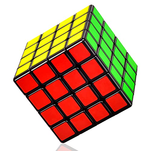 KOSTACHI 4x4 Speed Cube, Professioneller 4x4x4 Zauberwürfel schwarz, 3D Magische Würfel, Spielzeug für Erwachsene & Kinder von KOSTACHI