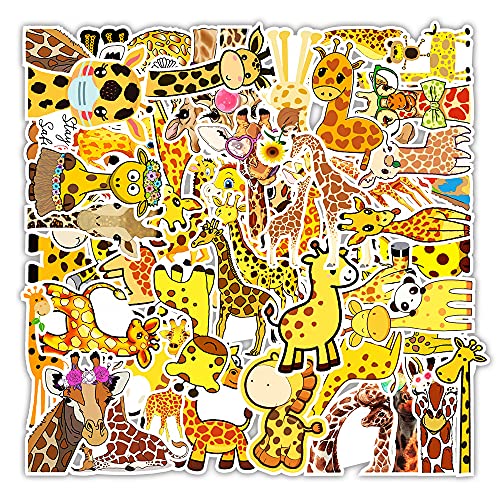 Süße Giraffe Aufkleber 50Pcs Coole ustige ästhetische Aufkleber für Wasserflaschen Laptop Sammelalben, Gitarren, Gepäck, Fahrrad, Telefon, Skateboards|Teenager, Mädchen, Kinder Aufkleber von KOWASO