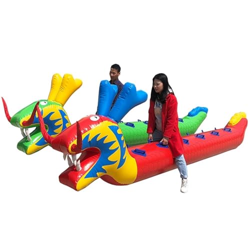 Spiele für Draussen Field Day Outdoor-Teamwork-Spiele, Aufblasbares Spielzeug Für Mehrere Spieler Auf Dem Rasen, Karnevalsparty-Karnevalssportspiel Im Freien, 2 PCS(10 seats/L-6M) von KPHYMOD