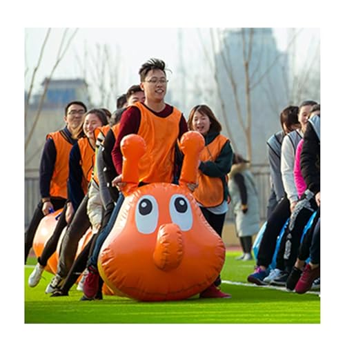 Spiele für Draussen Field Day Outdoor-Teamwork-Spiele, Lustige Spiele, Aufblasbare Spielzeugausrüstung, Teambuilding-Aktivitätsspiel Zur Verbesserung Der Beziehung(Orange,12 seats/L-6M) von KPHYMOD