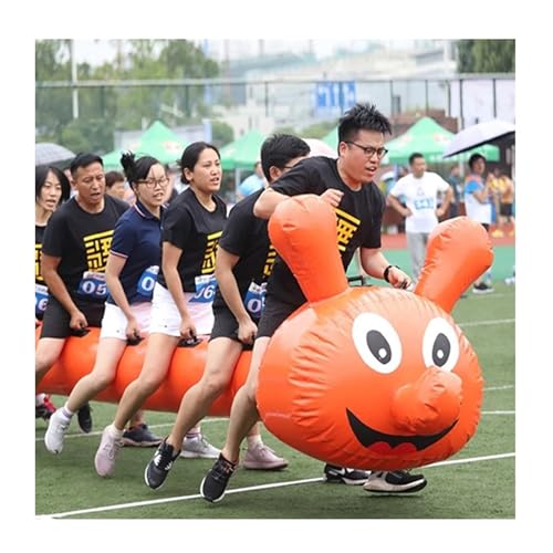 Spiele für Draussen Field Day Outdoor-Teamwork-Spiele, Lustige Spiele, Aufblasbare Spielzeugausrüstung, Teambuilding-Aktivitätsspiel Zur Verbesserung Der Beziehung(Red,10 seats/L-6M) von KPHYMOD