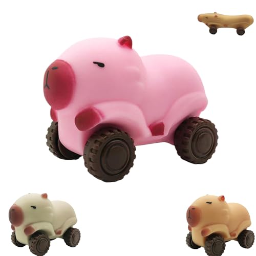 Capybara Squeeze Toy Car, Capybara Stretch Squeeze Toys, Capybara Sensory Toy, Capybara Stress Toy with Wheels, for Kids Adults Gifts (pink) von KQLULU