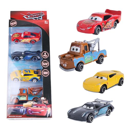 KQWVZ Cars Spielzeug, 4 Stück Car Spielzeugauto Set, Zurückziehen Mini Spielzeugautos, Kinder Metall Mini Die Cast Modellauto, Kleine Fahrzeuge Car Toys, Geschenke für Kinder Jungen und Mädchen (A) von KQWVZ