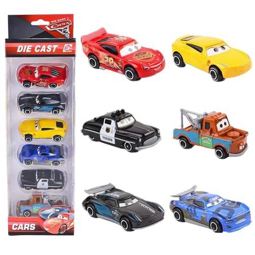 KQWVZ Cars Spielzeug, 6 Stück Car Spielzeugauto Set, Zurückziehen Mini Spielzeugautos, Kinder Metall Mini Die Cast Modellauto, Kleine Fahrzeuge Car Toys, Geschenke für Kinder Jungen und Mädchen (B) von KQWVZ