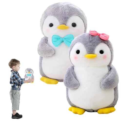 KQWVZ Pinguin Kuscheltier Süß, 2 Stücke Pinguin Stofftier Plüschtier, 25 cm Kuscheltier Pinguin Plüschtie, Kuscheltier Plüschpuppen Pinguin, Zum Kuscheln Und Spielen Geschenk (Bogenpinguin) KQWVZ Pinguin Kuscheltier Süß, 2 Stücke Pinguin Stofftier Plüschtier, 25 cm Kuscheltier Pinguin Plüschtie, Kuscheltier Plüschpuppen Pinguin, Zum Kuscheln Und Spielen Geschenk (Bogenpinguin) von KQWVZ