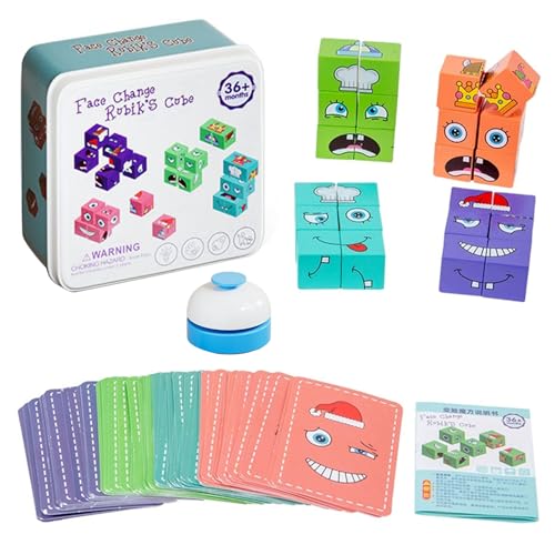 Würfelpuzzle Holz Ausdruck Holzpuzzle Gesichter Puzzle Bauwürfel 3D Puzzle Face Changing Magic Cube Magische Gesicht Bausteine Würfelpuzzle Montessori Spielzeug Blöcke Holz Lernset Würfelpuzzle Holz Ausdruck Holzpuzzle Gesichter Puzzle Bauwürfel 3D Puzzle Face Changing Magic Cube Magische Gesicht Bausteine Würfelpuzzle Montessori Spielzeug Blöcke Holz Lernset von KRISFD