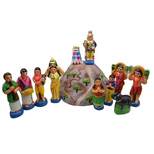 Golu Puppen Palani Malai Kavadi Set Kolu Bommai Bommalu für Navaratri Dussera von KRISHA KRAFTS