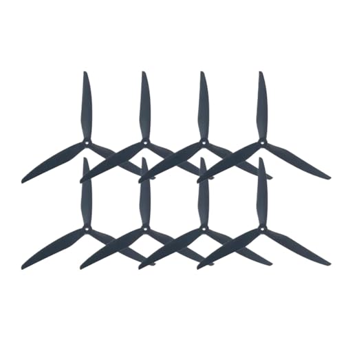 KRLAZdN 15 Zoll 1507 DREI Propeller Nylon Carbon Faser Requisiten 6mm Mitte Innen Loch CW CCW Kompatibel Mit FPV Drone zubehör(8pcs 1507) von KRLAZdN