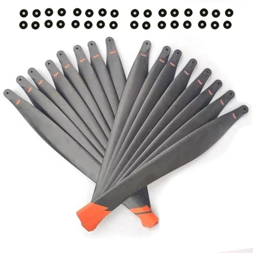 KRLAZdN 16Pcs T40 T50 Serie Landwirtschaft Drone Kompatibel Mit Klapp Carbon Faser Kunststoff Propeller CW CCW Drone Zubehör(16 pcs-High Carbon) von KRLAZdN