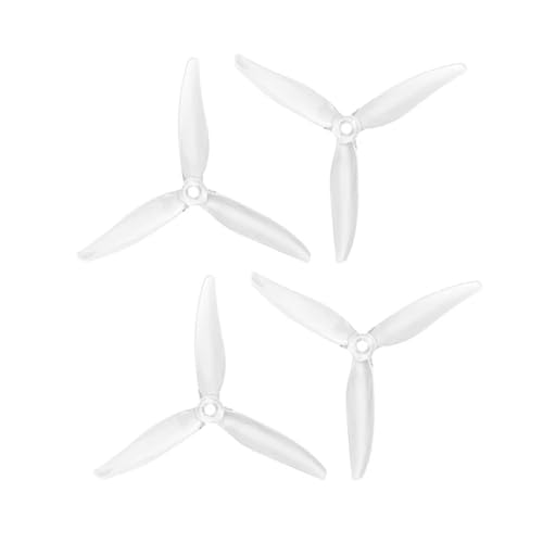 KRLAZdN 2 Paar 51366 MCK ReV3 5X2,8X3 3-Propeller FPV Racing und Freestyle Drohnen kompatibel mit 6S KV Motoren DIY Teile(Clear) von KRLAZdN