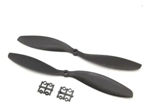 KRLAZdN 2- Propeller-Nylon-Carbon-Mischung, kompatibel mit Drohnen-Flugzeugmodellen 7038 8038 8045 1045 1055 1147 1238 1447 7–14 Zoll(1 Pair 1147) von KRLAZdN